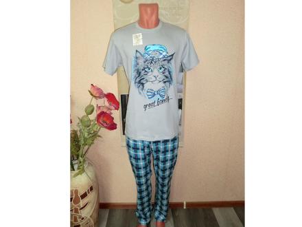 Домашний костюм мужской футболка + брюки 9-80