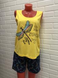 Домашний костюм майка+шорты Стрекоза