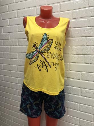 Домашний костюм майка+шорты Стрекоза
