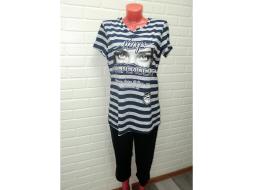 Домашний костюм футболка + бриджи ДК 541