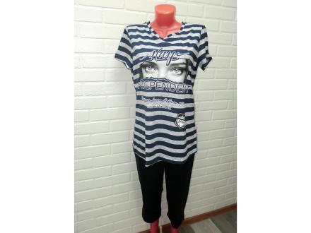 Домашний костюм футболка + бриджи ДК 541