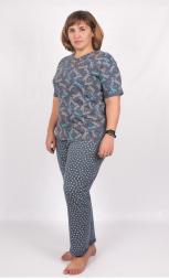 Домашний костюм футболка + бриджи ТК-1159