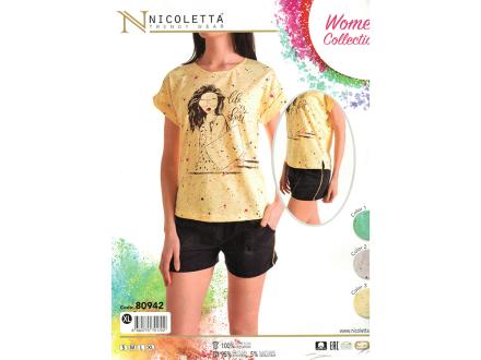 Домашний костюм футболка + шорты 80942