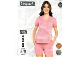 Домашний костюм футболка + шорты 17198