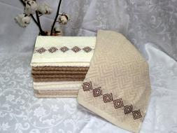 Полотенце махра Елочка с ромбиками 34*76 арт.2399