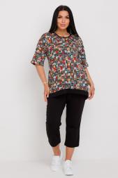 Домашний костюм  футболка +бриджи 2192КБ