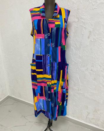 Халат трикотажный на пуговицах  Медина