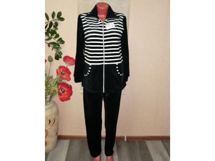 Домашний костюм жакет + брюки велюр №102