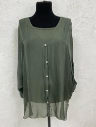 Блузка летняя с топом арт.3959