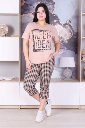 Домашний костюм футболка + бриджи 2051 кб