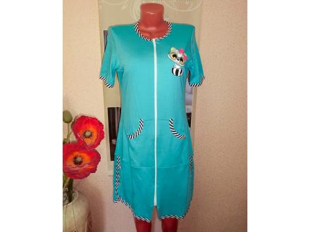 Халат трикотажный на молнии Любаша