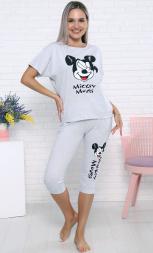 Домашний костюм  футболка +бриджи 3811