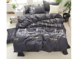 Производитель: Rajtex Материал: Поплин Состав: 100% хлопок Плотность: 125 г/м2 Размер пододеяльника: 150х215см 2 штуки Тип застежки на пододеяльнике: Молния Размер простыни: 240х215см Размер наволочки:70х70 Семейный (Дуэт) комплект постельного белья Rajte