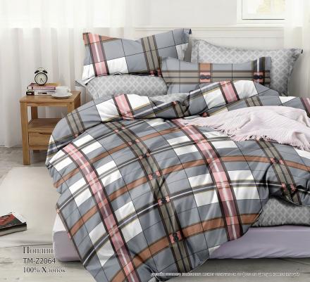 ПР-422 КПБ Райтекс Поплин 2,0 спальный (100%хлопок) 175*215 НА МОЛНИИ