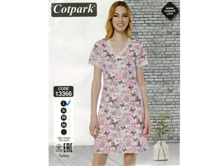 Ночная сорочка с рукавом 13366