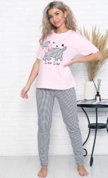 Домашний костюм футболка + брюки 3633