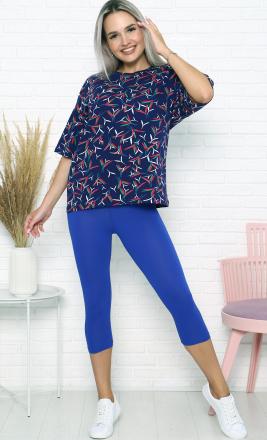 Домашний костюм  футболка +бриджи 3822