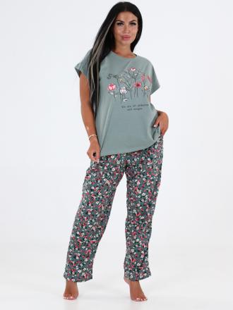 Домашний костюм  футболка +брюки 306а