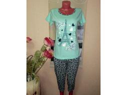 Домашний костюм футболка + лосины 691Б