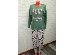 Домашний костюм футболка длинный рукав+брюки П-229