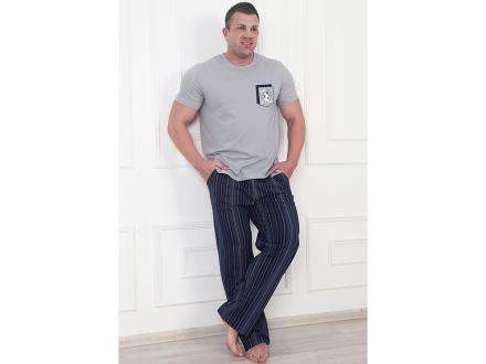 Домашний костюм мужской футболка + брюки Кошки