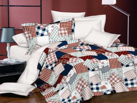 ПР-314 КПБ Райтекс Поплин 1,5 спальный (100%хлопок) 150*210 НА МОЛНИИ