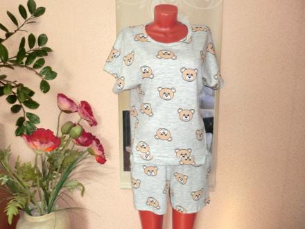 Домашний костюм футболка + шорты 12-530 Мишки