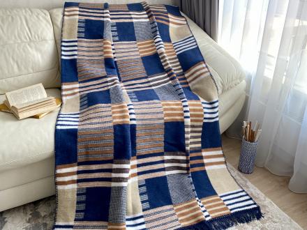 Плед cotton Rajtex 150*200 Индиго edk24500b