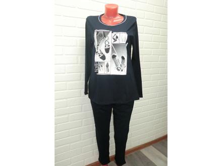 Домашний костюм футболка длинный рукав+брюки П-278