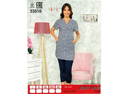 Домашний костюм рубашка + лосины 33518