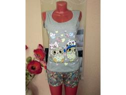 Домашний костюм майка + шорты 151Сова)