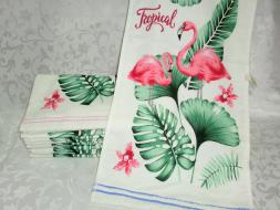Полотенце Тропический фламинго 34*75 Китай (12шт)