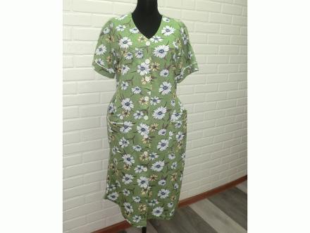 Халат трикотажный на пуговицах Лето