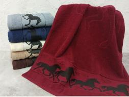 Полотенце махра Лошадка 50*90 арт.569