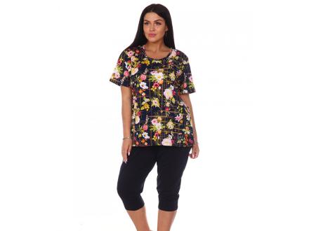 Домашний костюм  футболка +бриджи 055б