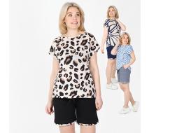 Домашний костюм футболка + шорты К-371