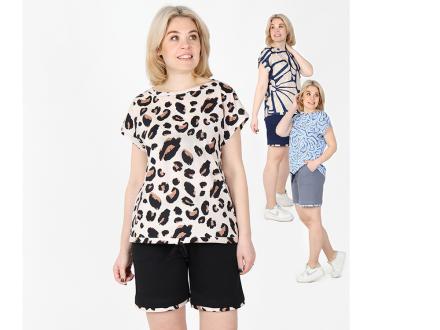 Домашний костюм футболка + шорты К-371