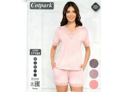 Домашний костюм футболка + шорты 17194