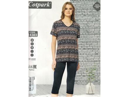 Домашний костюм футболка + бриджи 14383