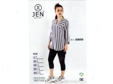 Домашний костюм рубашка+ лосины 9699