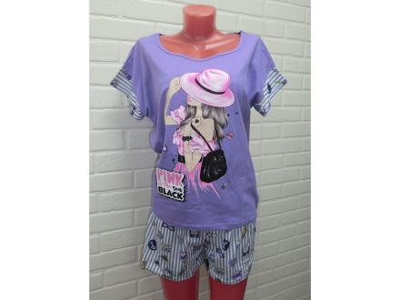 Домашний костюм  футболка +шорты К106-03