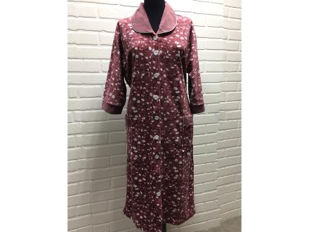 Халат велюровый на пуговицах Мираж