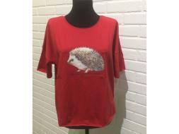 Футболка женская Ёжик 9324