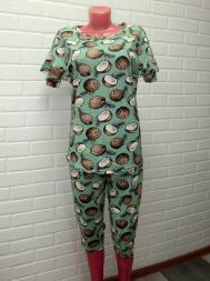 Домашний костюм  футболка +бриджи 675б