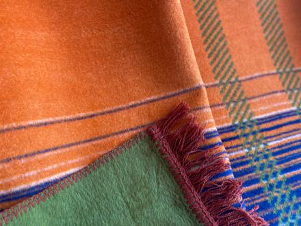 Плед cotton Rajtex 150*200 Саванна охра 22108а