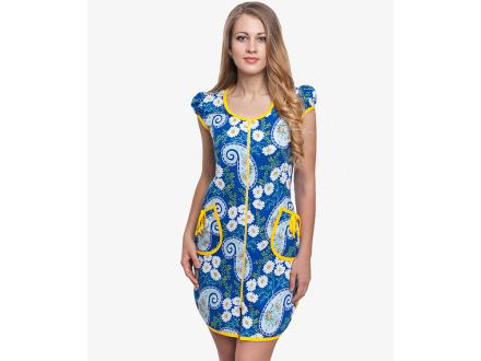 Халат трикотажный на молнии Света