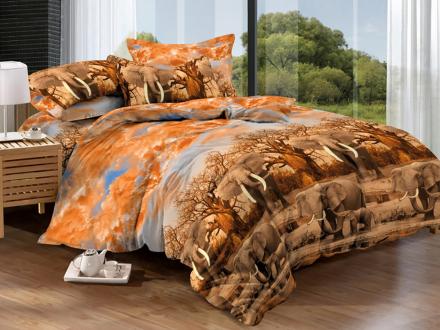 ПР-318 КПБ Райтекс Поплин 1,5 спальный (100%хлопок) 150*210 НА МОЛНИИ