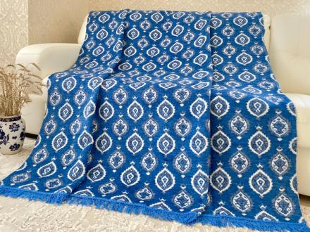 Плед cotton Rajtex 150*200 Гжель 18126a