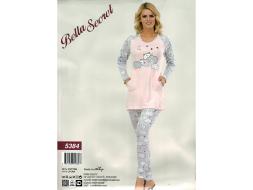 Домашний костюм с длинным рукавом+брюки 5384