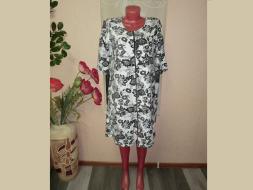 Халат велюровый на молнии М-197